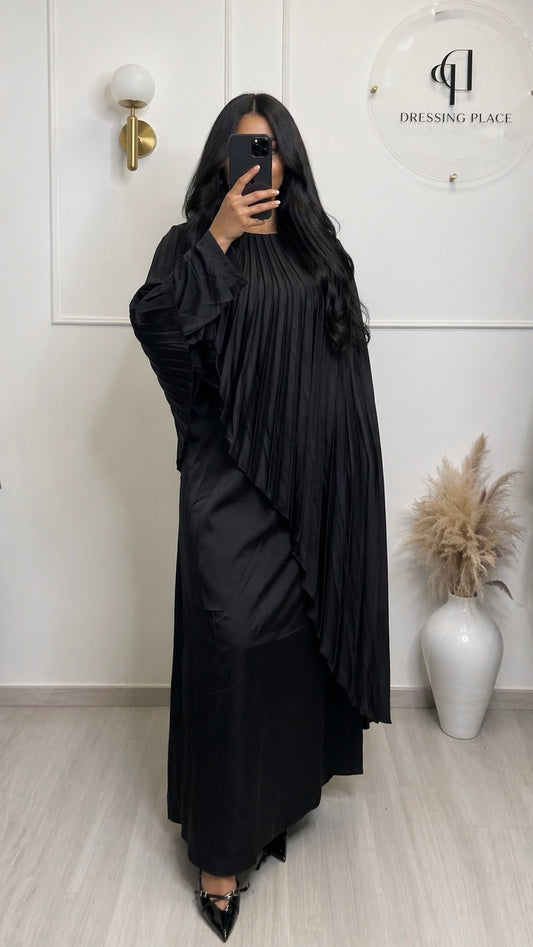 Robe ALMA – Robe plissée effet cape