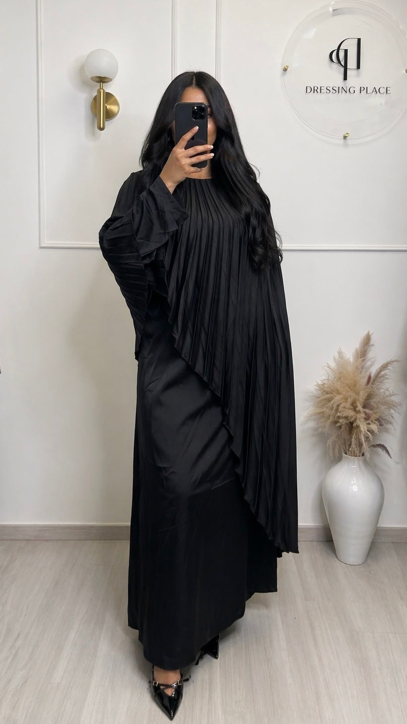 Robe ALMA – Robe plissée effet cape